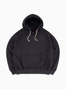 Mens Sweats Hoods: Parka Hooded Sweatshirt - Vintage Black