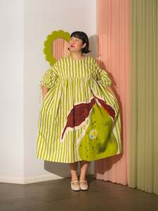 Womens Dresses: Empire Tent Dress - Pear