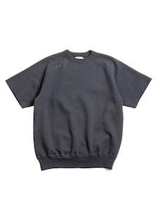 Mens Sweats Hoods: Waialua Short Sleeve Sweatshirt - Blue Graphite