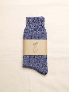 Twisted Yarn Socks - Denim