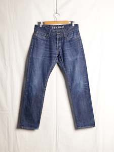 Mens Jeans: Denham - "Hammer" Cotton/Hemp Selvedge Jeans