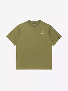 Mens Tees: Rill Bug Print T-Shirt - Khaki