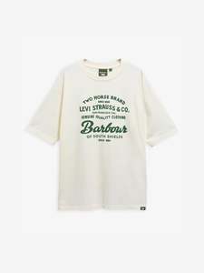 Barbour x Levi's Graphic Tee - Whisper White