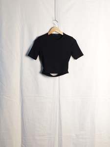 Helmut Lang - Detached Hem Rib Baby Tee