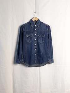 Womens Tees: Blue Blue Japan - Three Pocket Denim Western Shirt