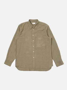 Square Pocket Shirt - Brushed Marl Twill