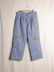 Mens Trousers: Brain Dead - Caterpillar Wide Leg Pleated Trousers