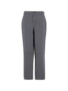 Womens Trousers: Sonia Striped Trouser- Navy/ Salt Stripe