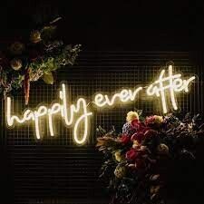 Products: Happily ever after neon sign