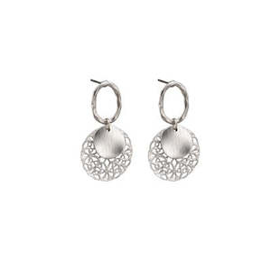 Jewellery: Silver Filigree and Disc Earrings