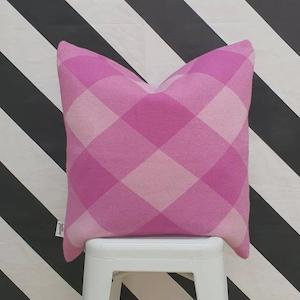 Hello Friday Cushion Cover - Violet Check (SALE)