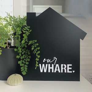 Lisa Sarah Steel Art: Our Whare House - Steel Wall Art