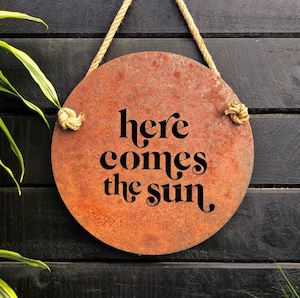 Here Comes the Sun - Corten Steel