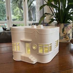 Rader Porcelain Houses: Porcelain Tealight - Art Deco House