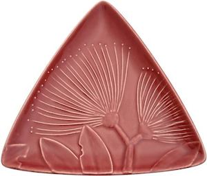 Steiner Ceramics: Triangle Plate - Pohutakawa