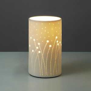 Lamps: Porcelain Cut-Out Lamp - small