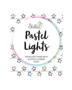 Hanging And Led Lights: Pastel Lights - White Glowing Stars