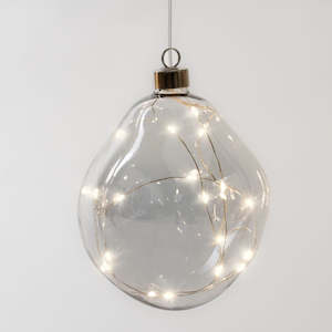Hanging And Led Lights: Hanging Smokey Orb Light (SALE)