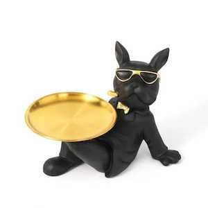 Ceramics: Dog with Gold Tray