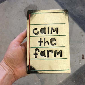 Ceramics: Calm the Farm Ceramic Tile