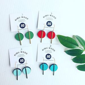 Jhd Designs: Circle Bar Earrings - gold