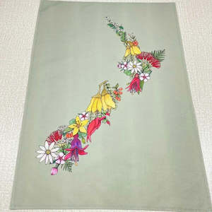 NZ Flora - Tea Towel