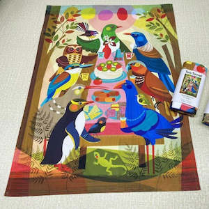 Party in The Forest - Tea Towel