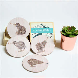 Coasters Set - Kiwi