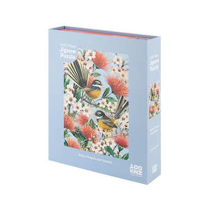 Native Flowers and Chatty Fantails Jigsaw Puzzle