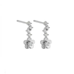 Silver Daisy Earring