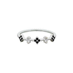 Silver Trio Flower Ring