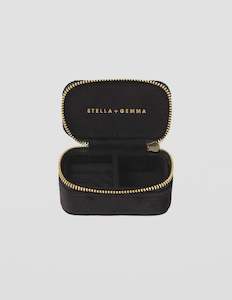 Jewellery Box Small Black Velvet