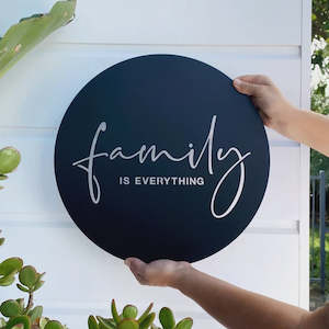 Lisa Sarah Steel Art: Family is Everything - Steel Wall Art