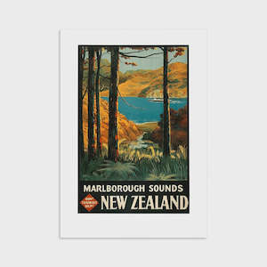 Marlborough Sounds - Tourist Print