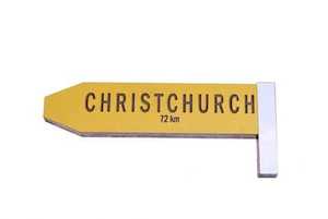 Magnets: Christchurch Road Sign Magnet