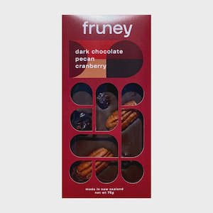 Confectionery: Dark Chocolate, Pecan & Cranberry Bar