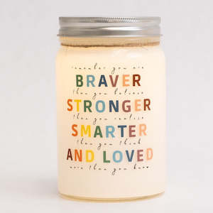 Lighting: Sparkle Jar - Braver, Stronger, Smarter and Loved