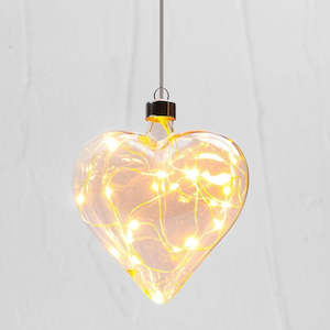 Hanging Champagne Heart Light