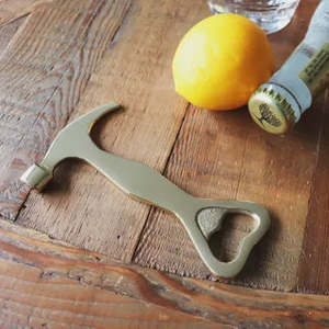 Hammer Bottle Opener - Gold
