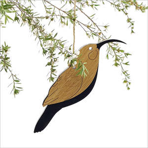 Hanging Huia Ornament