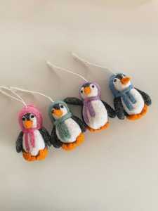 Felt Hanging Penguin Decoration
