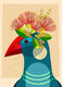 Pukeko with Flower Crown - Ellen Giggenbach
