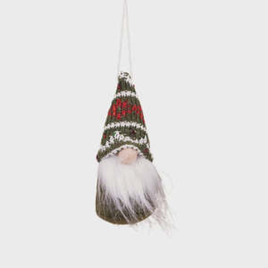 Hanging Nordic Santa - Green
