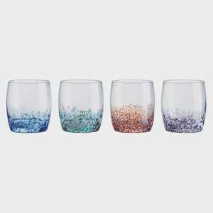 Glassware: Speckle Tumblers - Set of 4