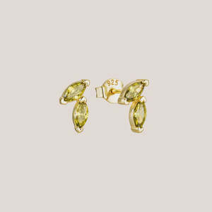 Cloud Nine Jewellery: Flourish Studs - Gold