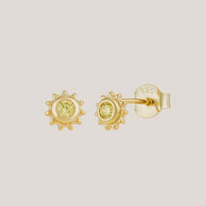 Life Force Sun Studs - Gold