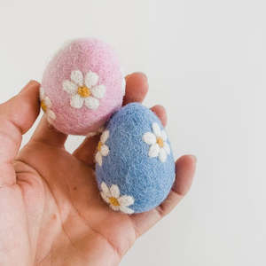 Novelty: Felt Easter Eggs - Daisy