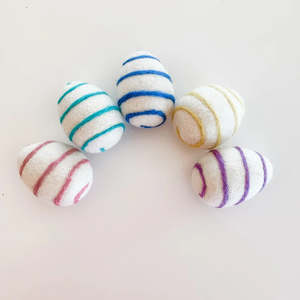 Novelty: Felt Easter Eggs - Swirl