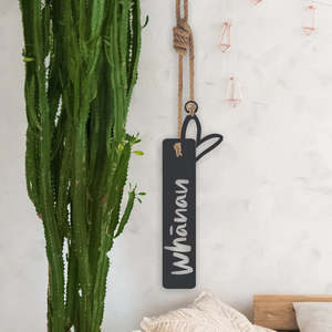 Hanging Whanau Heart - steel wall art