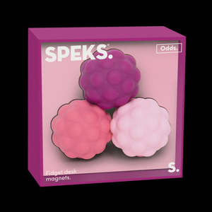 Silicone Covered Fidget Magnets (Set of 3) Purple